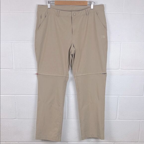 The North Face women’s paramount convertible tan hiking pant outdoor size 16 - Picture 1 of 5
